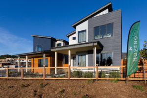 Model home exterior at Noveno, SLO, CA